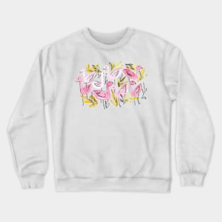 Pink Flamingos Crewneck Sweatshirt